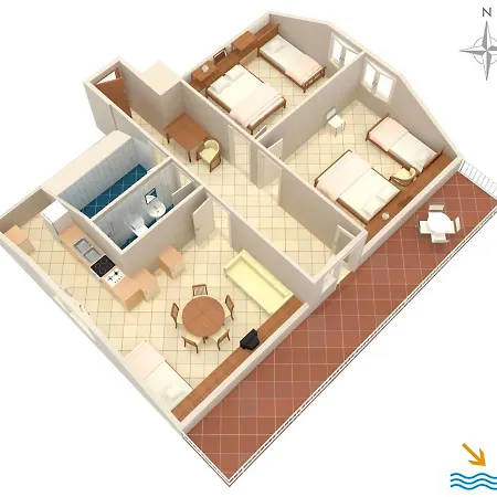 With A Parking Space Prigradica, Korcula - 193 Appartement